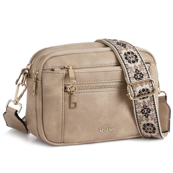 Crossbody Purse Small Crossbody Bags Trendy Vegan Leather With O_O - Picture 1 of 7